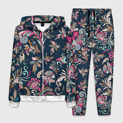 Мужской костюм Холодная хохлома / 3D-Белый – фото 1