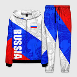 Костюм мужской RUSSIA - SPORTWEAR - ТРИКОЛОР, цвет: 3D-черный