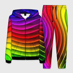 Мужской костюм Color line neon pattern Abstraction Summer 2023
