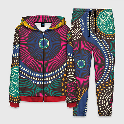 Мужской костюм Африка Орнамент / 3D-Красный – фото 1