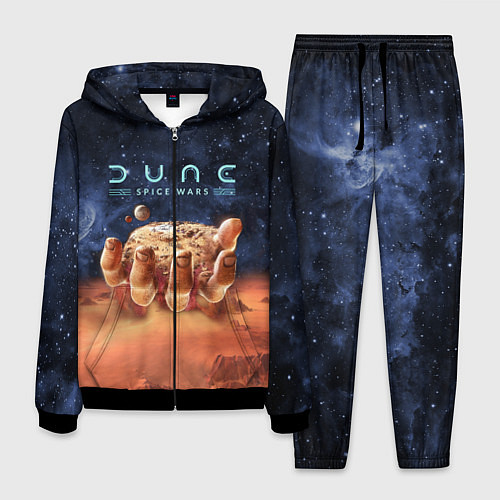 Мужской костюм Dune: Spice Wars песчаные дюны и рука с базой / 3D-Черный – фото 1