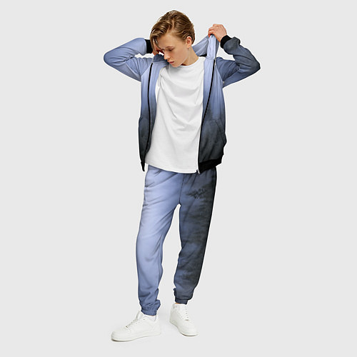 Мужской костюм Лес в ночи / 3D-Черный – фото 3