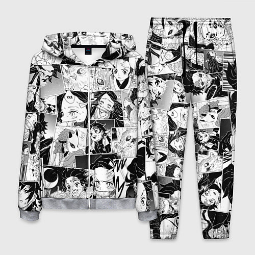 Мужской костюм Клинок рассекающий демонов паттерн / 3D-Меланж – фото 1