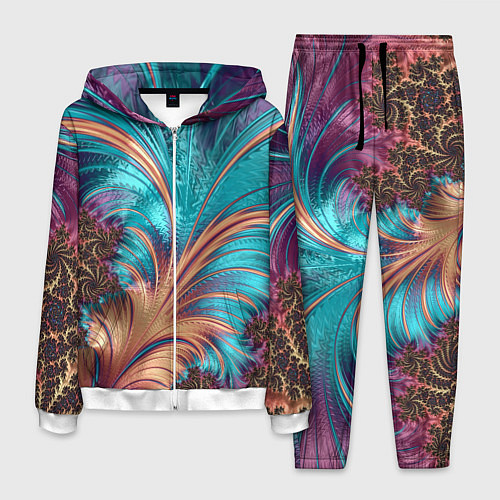 Мужской костюм Floral composition Цветочная композиция / 3D-Белый – фото 1