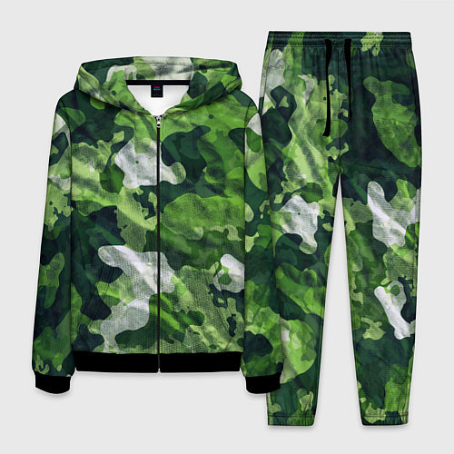 Мужской костюм Camouflage Pattern Камуфляж Паттерн / 3D-Черный – фото 1