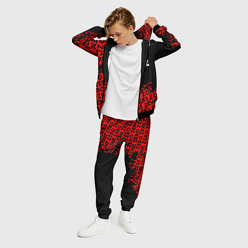 Мужской костюм Zenless Zone Zero капля арт / 3D-Черный – фото 3