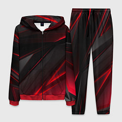 Костюм мужской Красно-черный фон, цвет: 3D-красный