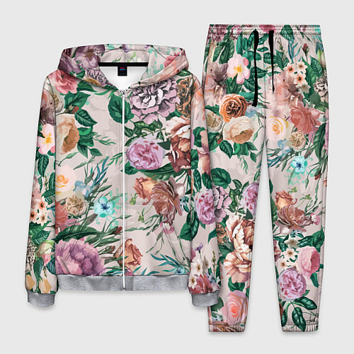 Мужской костюм Color floral pattern Expressionism Summer / 3D-Меланж – фото 1