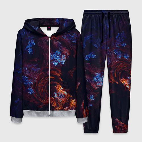 Мужской костюм Синие и Красные Коралловые Рифы / 3D-Меланж – фото 1