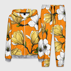 Костюм мужской Удивительные летние тропические цветы с нераскрывш, цвет: 3D-меланж