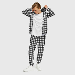 Костюм мужской Black and white trendy checkered pattern, цвет: 3D-меланж — фото 2