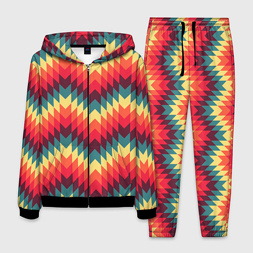 Мужской костюм Мексиканские узоры / 3D-Черный – фото 1