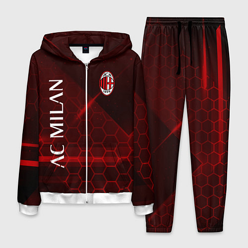 Мужской костюм Ac milan Соты / 3D-Белый – фото 1