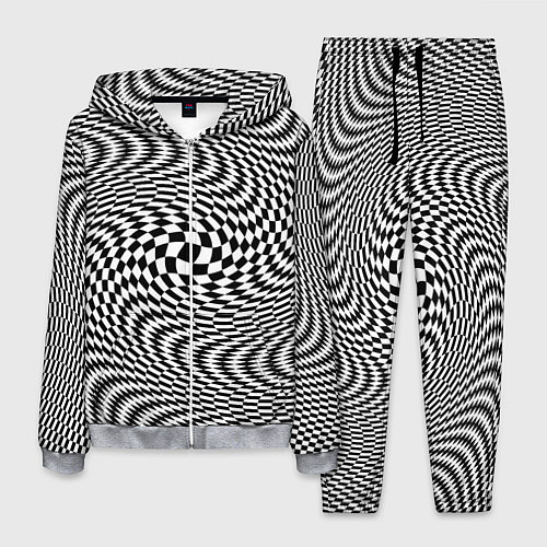 Мужской костюм Гипнотическая спираль - оптическая иллюзия / 3D-Меланж – фото 1
