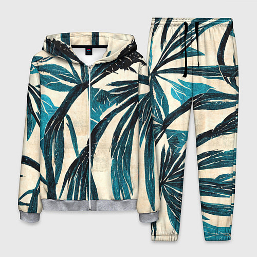Мужской костюм Винтажные пальмы / 3D-Меланж – фото 1