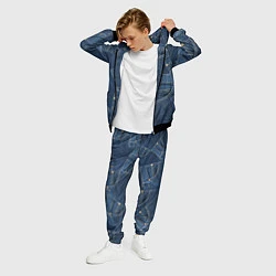 Костюм мужской Джинсовка jeans, цвет: 3D-черный — фото 2