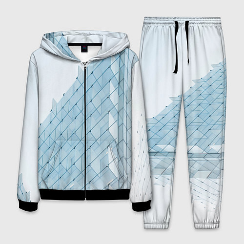 Мужской костюм Абстрактный стеклянный мир / 3D-Черный – фото 1