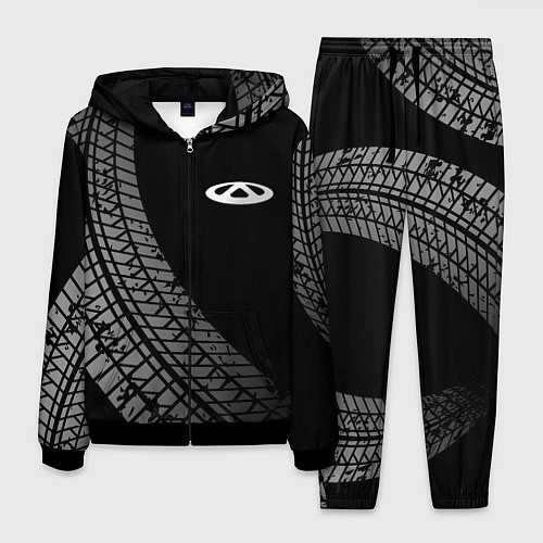 Мужской костюм Chery tire tracks / 3D-Черный – фото 1