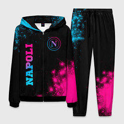 Костюм мужской Napoli - neon gradient: надпись, символ, цвет: 3D-черный