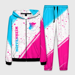 Костюм мужской Hoffenheim neon gradient style: надпись, символ, цвет: 3D-черный