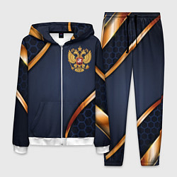Мужской костюм Blue & gold герб России