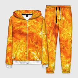 Костюм мужской Бушующий огонь, цвет: 3D-белый