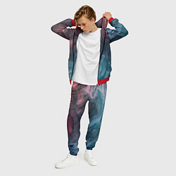 Костюм мужской Розовый и синий дым во тьме, цвет: 3D-красный — фото 2