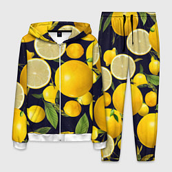 Костюм мужской Лимонные дольки, цвет: 3D-белый
