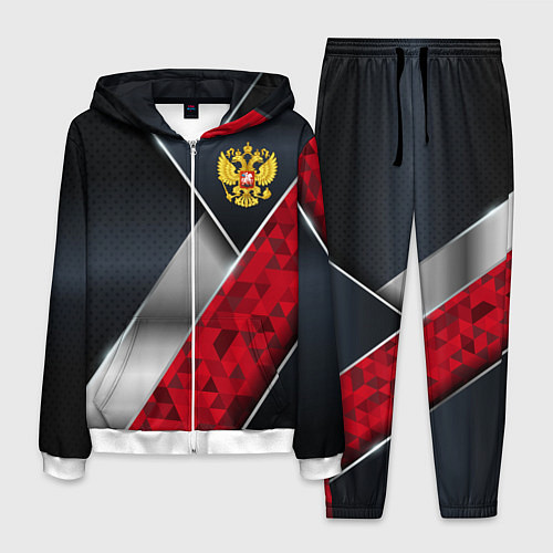 Мужской костюм Red & black Russia / 3D-Белый – фото 1