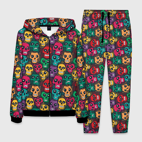 Мужской костюм Череп с глазами / 3D-Черный – фото 1