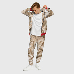 Костюм мужской Струящаяся золотистая ткань, цвет: 3D-красный — фото 2