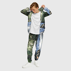 Костюм мужской Течёт река в лесу, цвет: 3D-меланж — фото 2