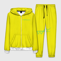 Костюм мужской Киберпанк - Лого Дэвида, цвет: 3D-белый