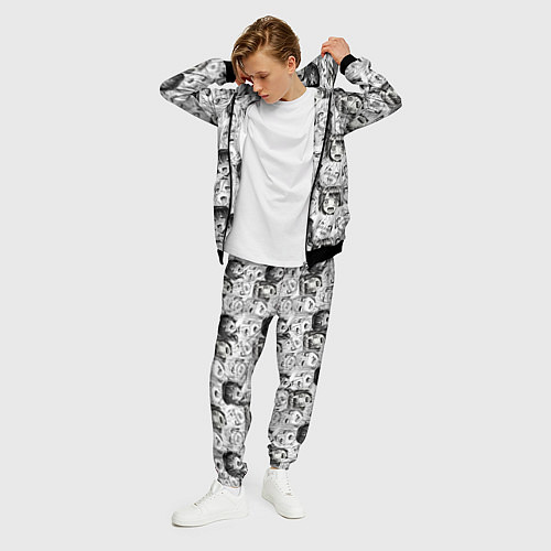 Мужской костюм Разные девушки Ахегао / 3D-Черный – фото 3