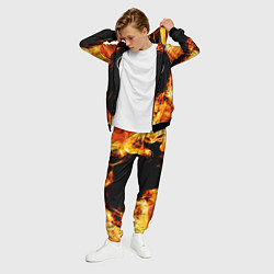 Костюм мужской Sabaton и пылающий огонь, цвет: 3D-черный — фото 2