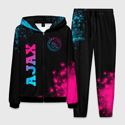 Костюм мужской Ajax - neon gradient: надпись, символ, цвет: 3D-черный