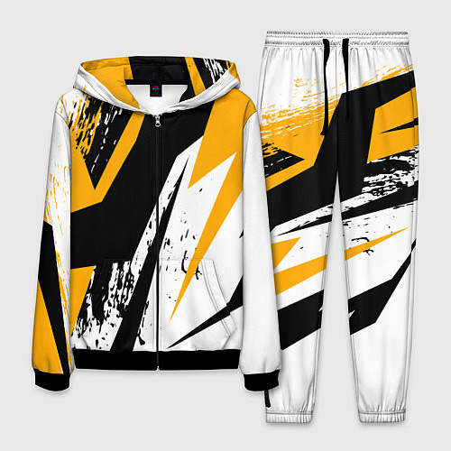 Мужской костюм Гоночная абстракция / 3D-Черный – фото 1