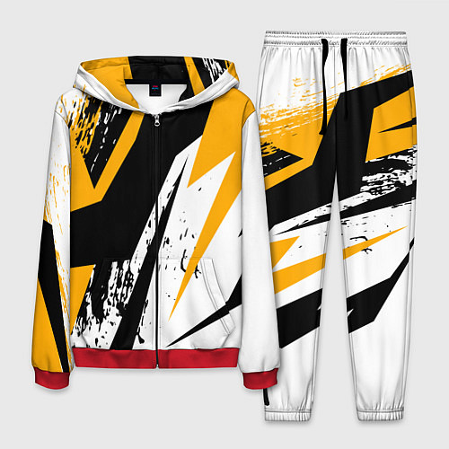 Мужской костюм Гоночная абстракция / 3D-Красный – фото 1