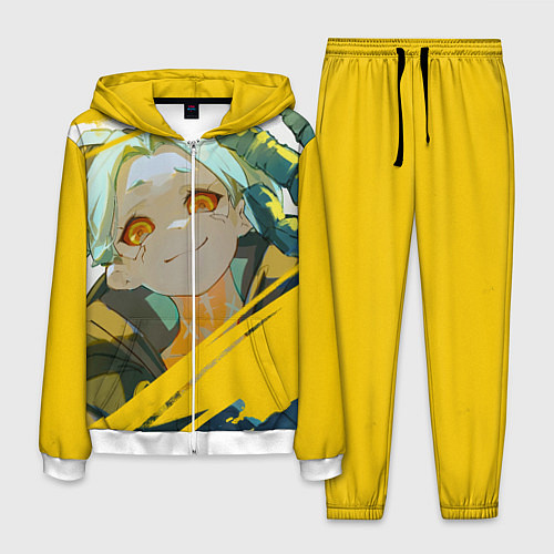 Мужской костюм Киберпанк: Бегущие по краю Ребекка / 3D-Белый – фото 1