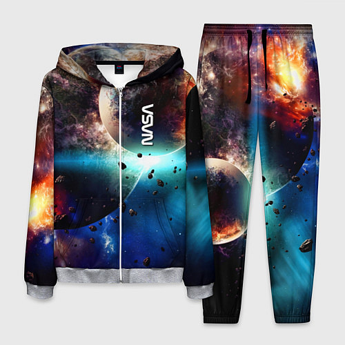 Мужской костюм За секунду до столкновения планеты с космическим о / 3D-Меланж – фото 1
