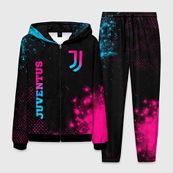 Мужской костюм Juventus - neon gradient: надпись, символ