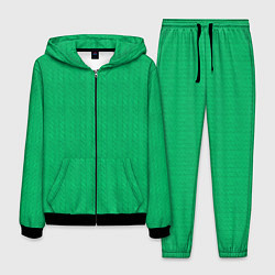 Мужской костюм Зеленый вязаный свитер
