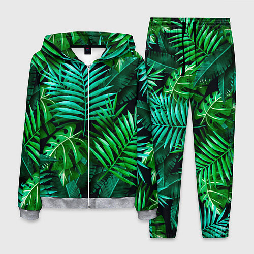 Мужской костюм Тропические растения - текстура / 3D-Меланж – фото 1