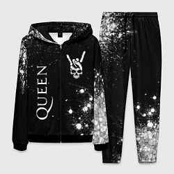 Мужской костюм Queen и рок символ на темном фоне