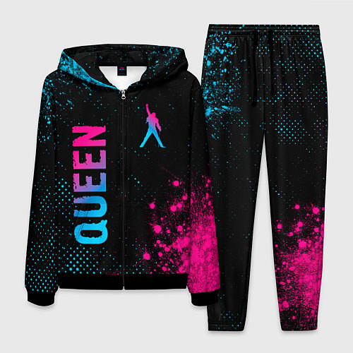 Мужской костюм Queen - neon gradient: надпись, символ / 3D-Черный – фото 1