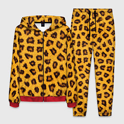 Костюм мужской Текстура леопарда, цвет: 3D-красный