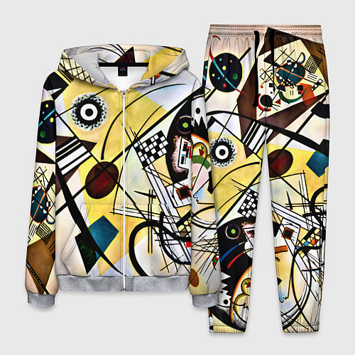 Мужской костюм Поперечная линия - Василий Кандинский / 3D-Меланж – фото 1