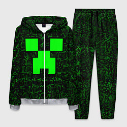 Мужской костюм Minecraft green squares