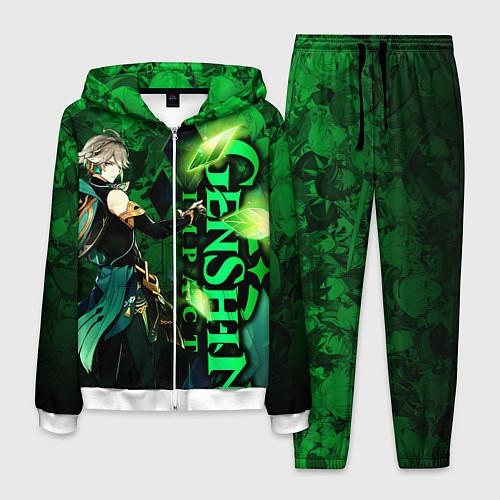 Мужской костюм Аль-Хайтам - genshin impact / 3D-Белый – фото 1