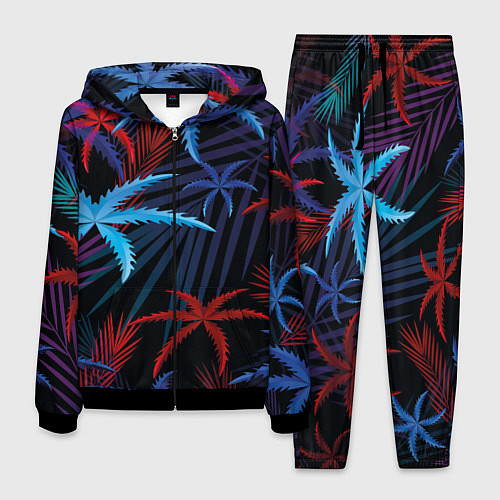 Мужской костюм Листья пальмы / 3D-Черный – фото 1